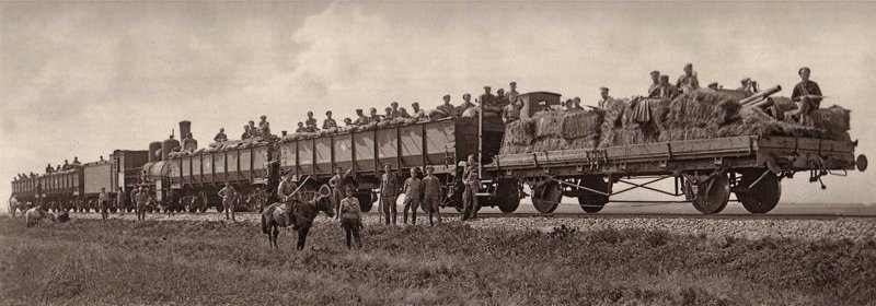 Вооруженные поезда 
чехословаков